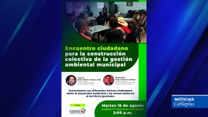 Encuentro ciudadano de la gestión ambiental: próximo martes en Guarne